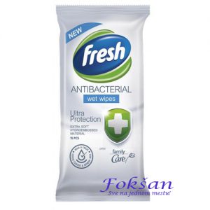 Vlažne maramice Antibakterijske Fresh 15/1