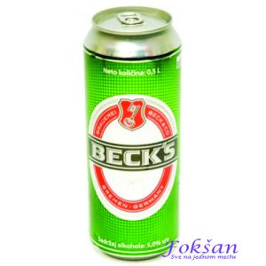 Beck's pivo 0,5l limenka