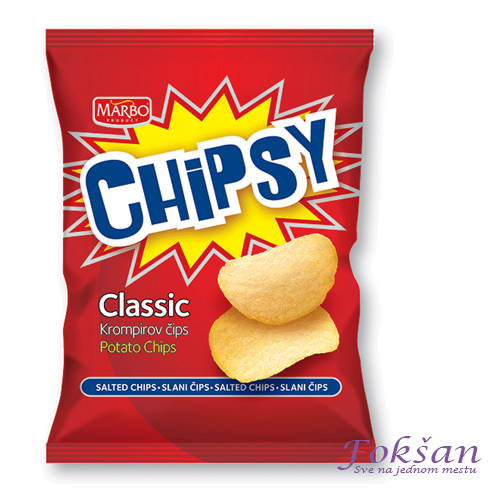 Chipsy čips slani 43g