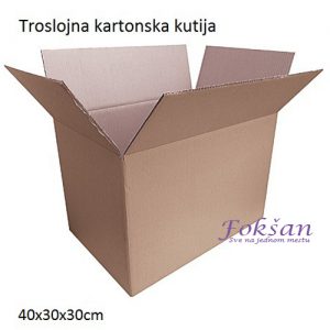 Kartonska kutija - troslojna 40x30x30cm