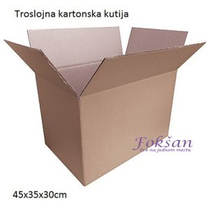 Kartonska kutija - troslojna 45x35x30cm