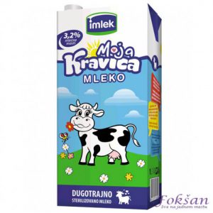 Dugotrajno mleko Moja kravica 3,2% mlečne masti 1l