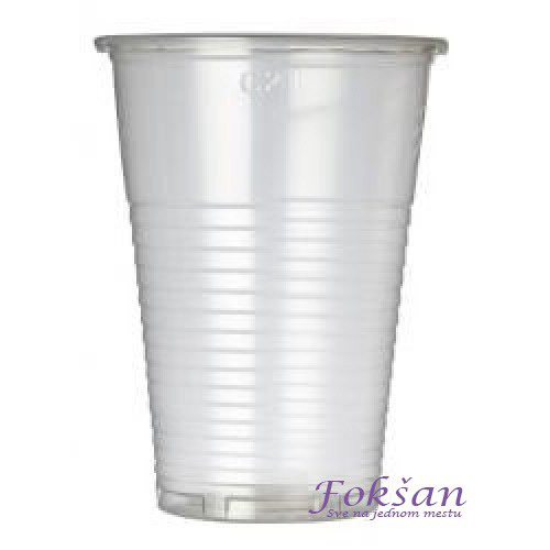 Plastične čaše providne 200ml 100/1