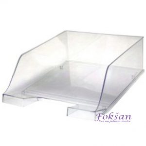 Polica za spise XXL duboka PVC - transparent