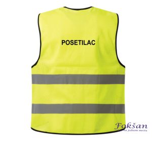 Prsluk fluorescentni ŽUTI - POSETILAC